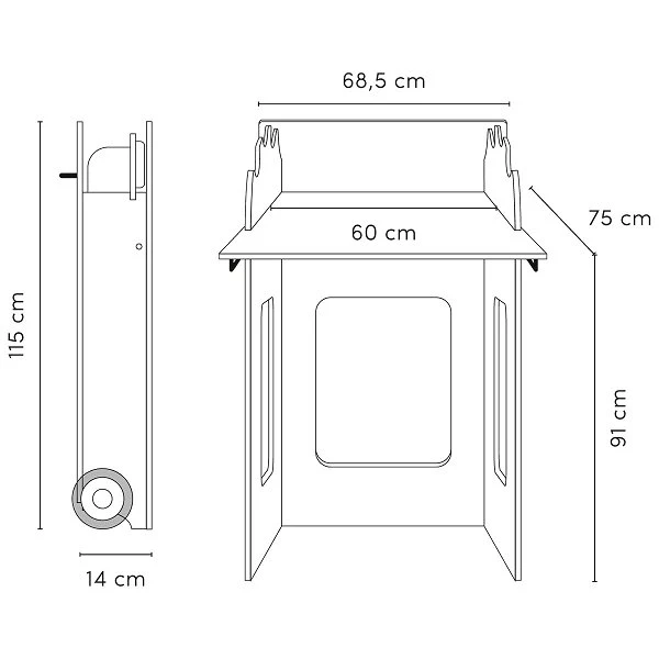 Timkid Mowi Standwickeltisch Moos / Helle Eiche Inkl. Wickelauflage 8 Timkid Mowi Standwickeltisch Moos / Helle Eiche Inkl. Wickelauflage – Bild 6