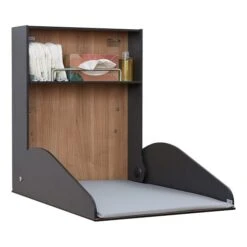 Timkid KAWAHPL Wandwickeltisch Deluxe/anthrazit Inklusive Wickelmatte -Baby Online Shop tks8002 seitlich auf print