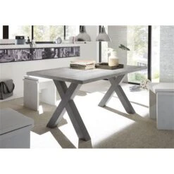 Mäusbacher The Big System Esstisch 180x90 Cm Farbe + Gestell Wählbar | Mit Gerader Kante