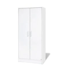 Pinolino Viktoria Kleiderschrank 2 Türen Dekor Weiß - Zum Toppreis