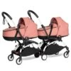 BABYZEN™ YOYO² Zwillingskinderwagen Ginger Gestell White -Baby Online Shop yoyo connect yoyo 2 3 4 twin bassinet white frame ginger web