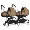 BABYZEN™ YOYO² Zwillingskinderwagen Toffee Gestell White 2 BABYZEN™ YOYO² Zwillingskinderwagen Toffee Gestell White -Baby Online Shop yoyo connect yoyo 2 3 4 twin bassinet white frame toffee web