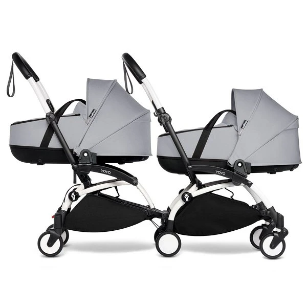BABYZEN™ YOYO² Zwillingskinderwagen Stone Gestell White 4 BABYZEN™ YOYO² Zwillingskinderwagen Stone Gestell White – Bild 2